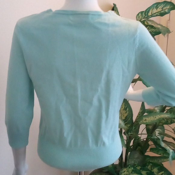Feminine Light-Blue "Faded Glory" Button-Down Cardigan - Picture 2 of 3